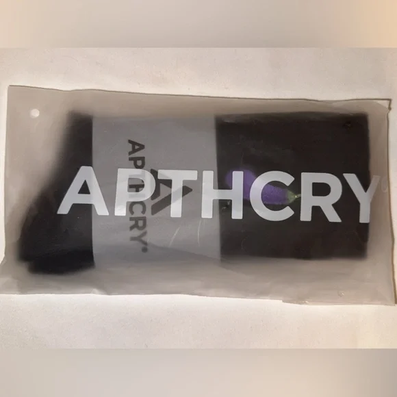 Apthcry Black Socks with Purple Eggplant - Picture 3 of 4